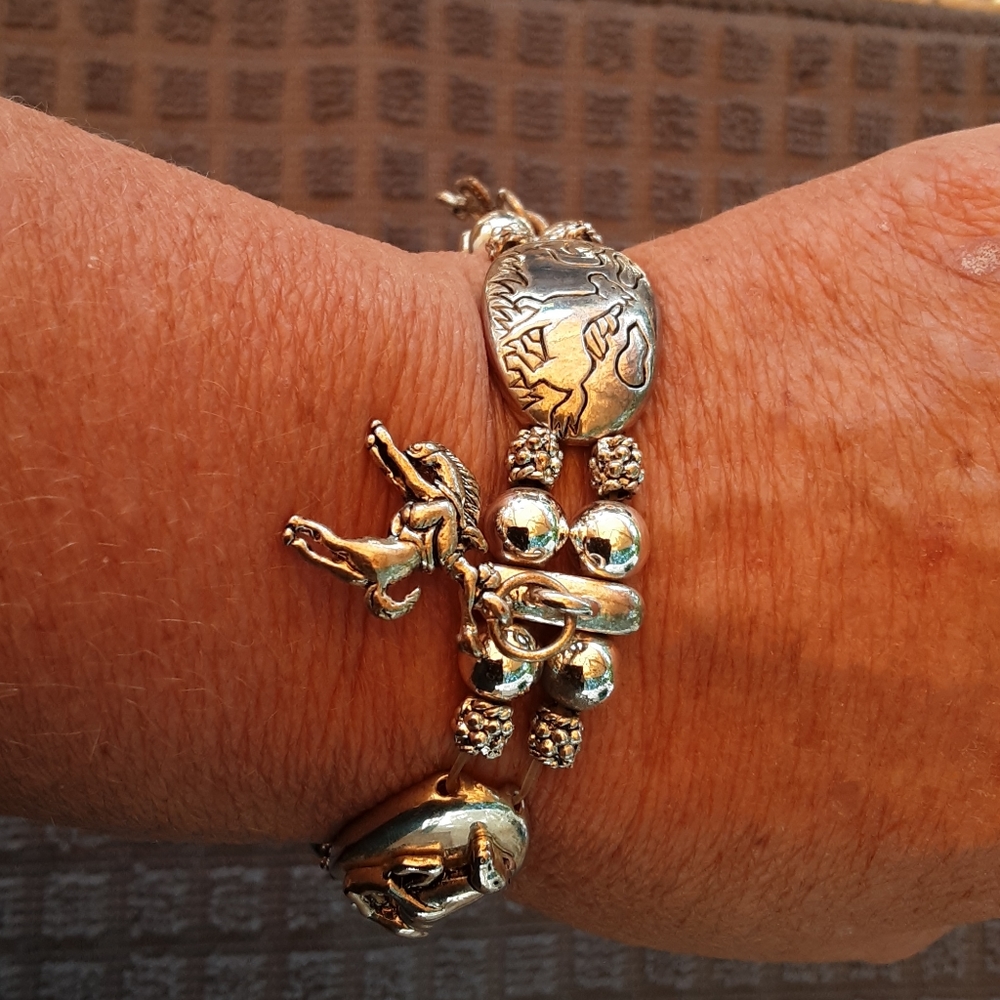 4 for 15. Silver Horse bracelet
